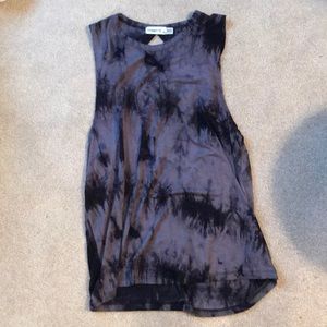 Grey tie dye tank